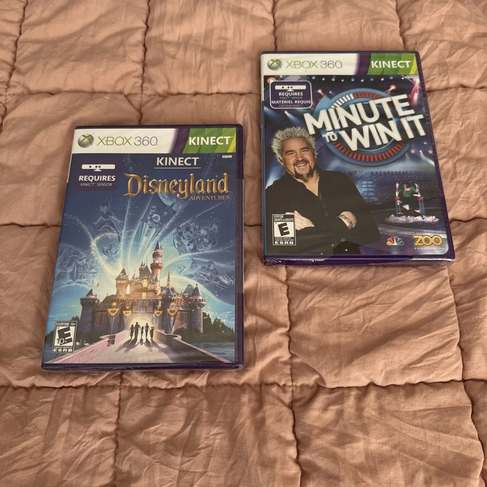 XBOX 360 KINECT Lot Of 2 Disneyland Adventures & Minute To Win It